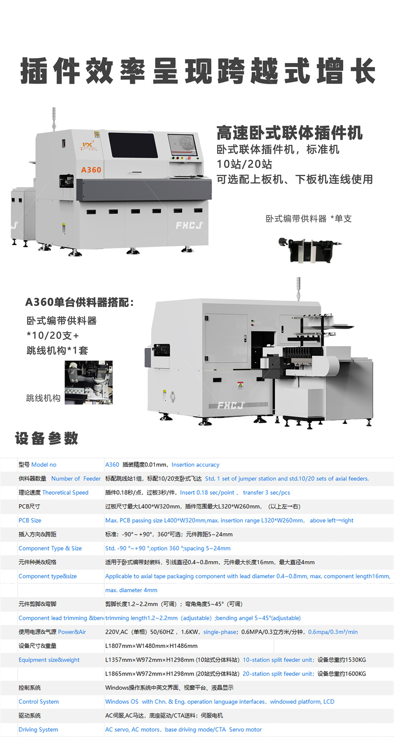 全自動臥式聯(lián)體插件機A360(圖3) 全自動臥式聯(lián)體插件機A360(圖3)